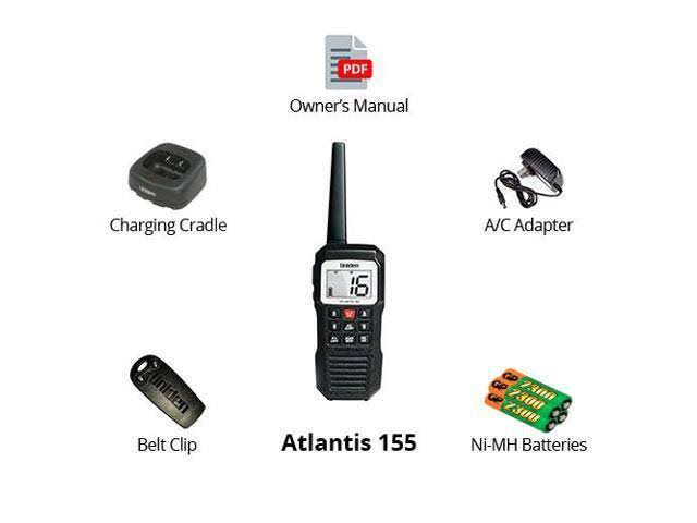 Uniden Atlantis 155 Floating Handheld VHF Marine Radio - Image 9