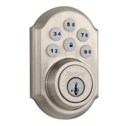 Kwikset 909 SmartCode Electronic Deadbolt Featuring SmartKey in Satin Nickel
