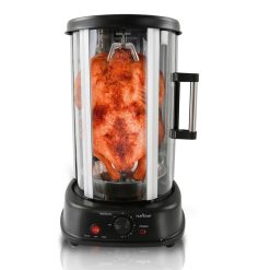 Alternative view of Nutrichef Vertical Rotisserie Oven – Rotating Kebob Cooker, Black