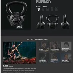 Alternative view of Onnit 18lb Howler Primal Bell Kettlebell