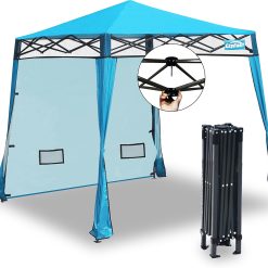 Alternative view of EzyFast Elegant Pop Up Beach Shelter, Compact Instant Canopy Tent, Portable Sports Cabana, 7.5 x 7.5 ft Base / 6 x 6 ft top for Hiking, Camping, Fishing, Picnic, Family Outings (6 x 6, A Khaki)