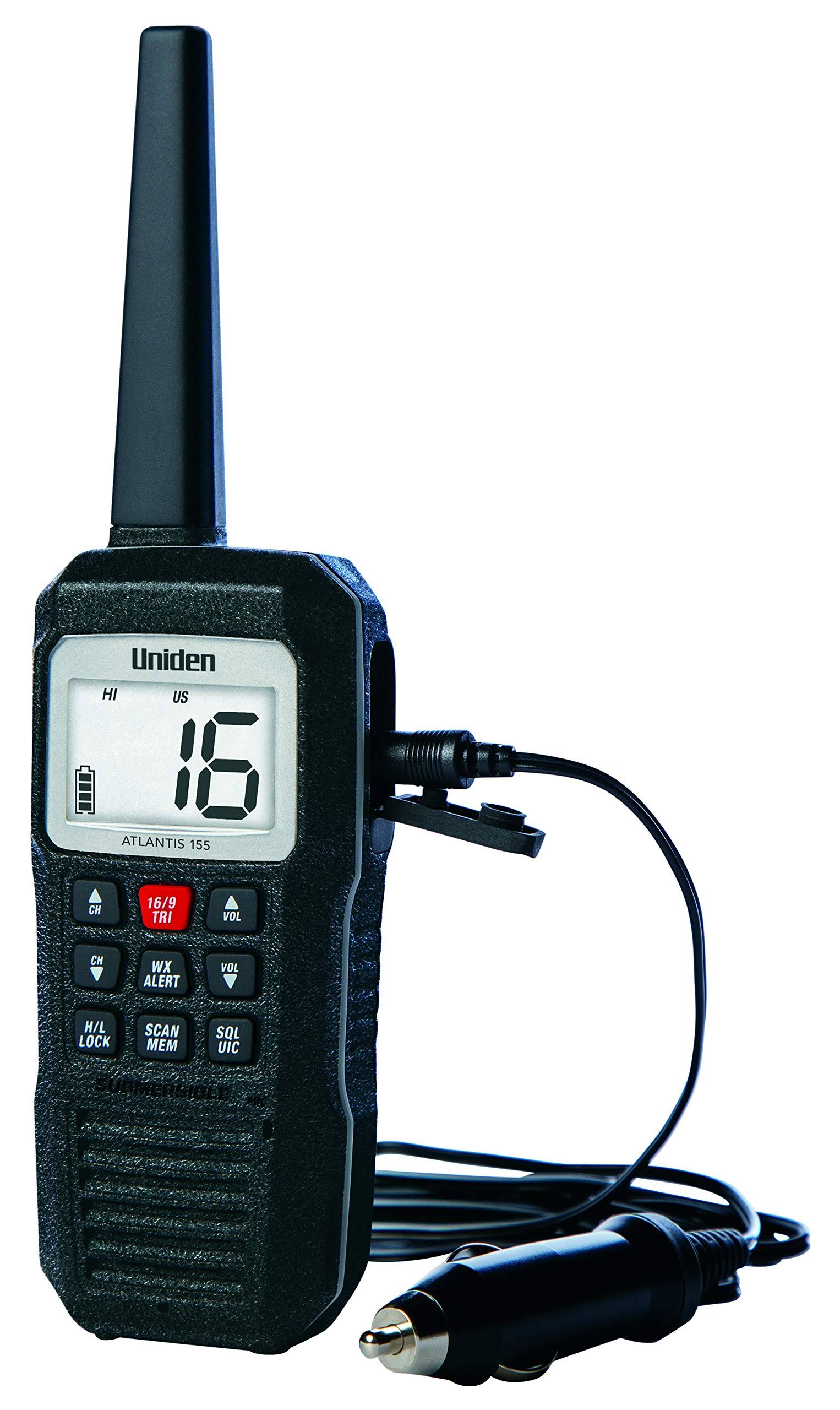 Uniden Atlantis 155 Floating Handheld VHF Marine Radio - Image 4