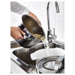 Alternative view of IKEA – SENSUELL Pot with Lid, Stainless Steel/Gray, 5.8 qt
