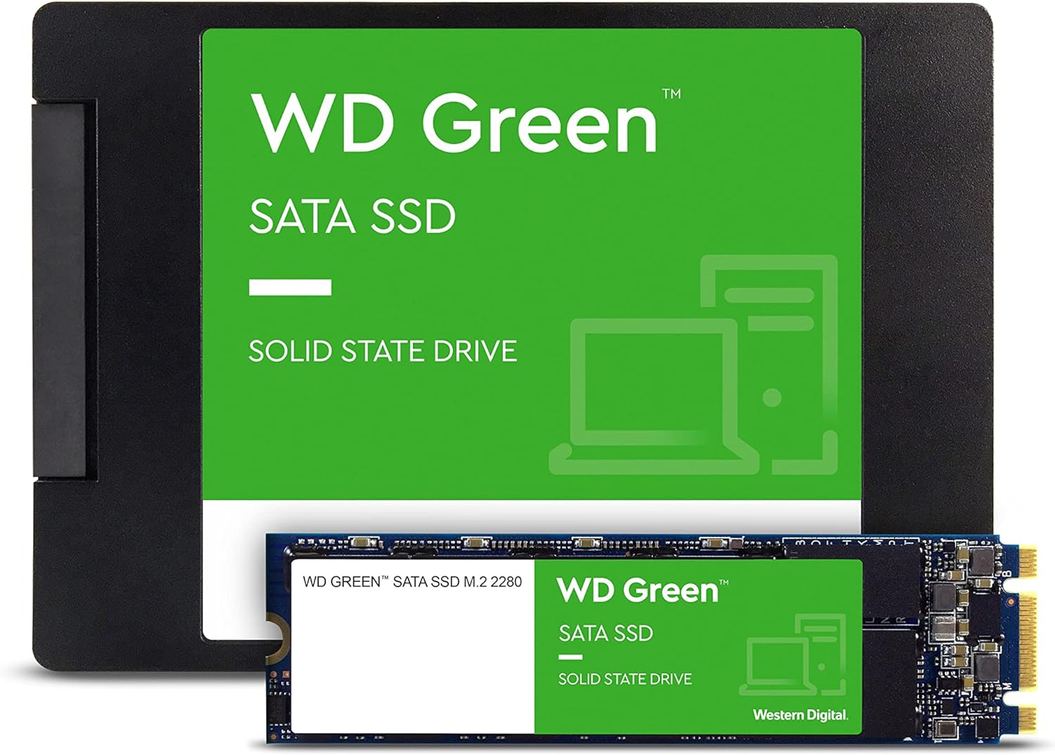 Western Digital 1TB WD Green Internal PC SSD Solid State Drive – SATA III 6 Gb/s, 2.5/7mm, Up to 550 MB/s – WDS100T2G0A - Image 3