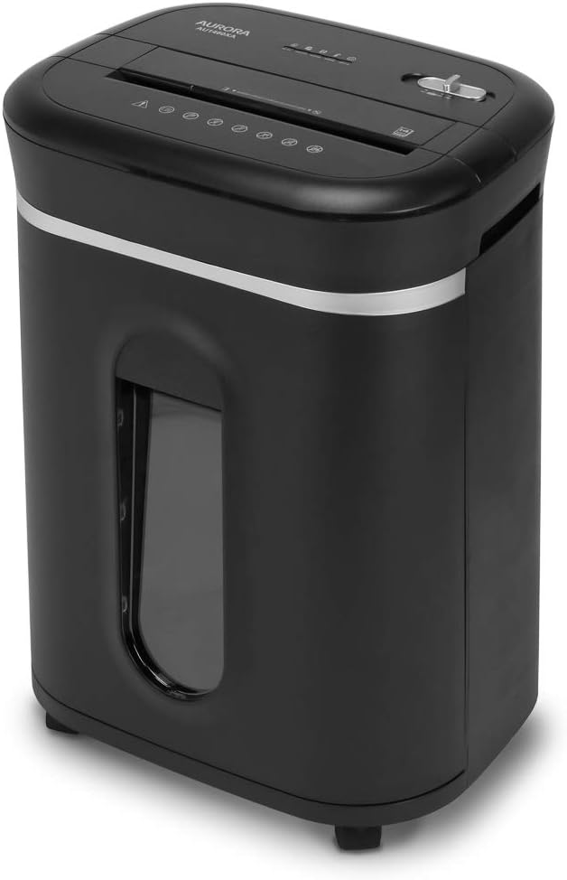 Aurora AU1220XA 12 Sheet Crosscut Paper and Credit Card Shredder with 5.2 gal Wastebasket - Image 2