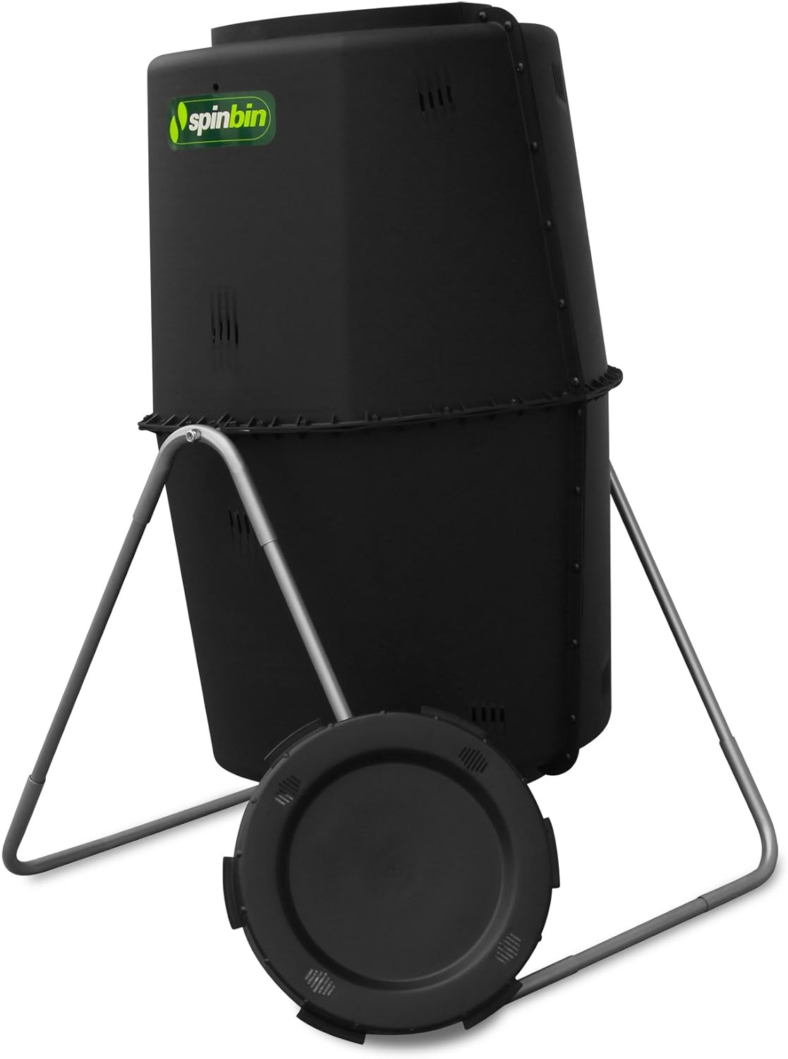 Spin Bin 60 Gal. Outdoor Compost Tumbler Rotating Garden Composter Bin (Black) - Image 3