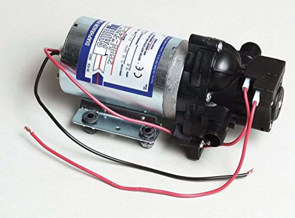 Shurflo 2088-343-135 Automatic-Demand Diaphragm Pump, 12VDC, 45 PSI Demand Switch, 3.0 GPM With Viton Valves, Santoprene Diaphragm, Self-Priming, 10 AMPS (Max), 1/2-14 NPSM Port