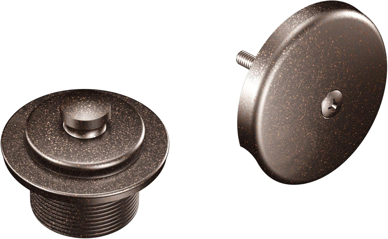 Moen T90331BN Push-N-Lock Tub and Shower Drain Kit with 1.5 Inch Threads, Brushed Nickel - Image 5