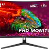 CRUA 32 inch 165Hz Ultrawide Monitor, Curved Gaming Monitor, PC Monitor FHD 1080P Monitor, 1800R Display, 1ms GTG, Freesync and Low Motion Blur, 90% SRGB Colors Gamut, DP,HDMI,DVI Port-Black(VESA)