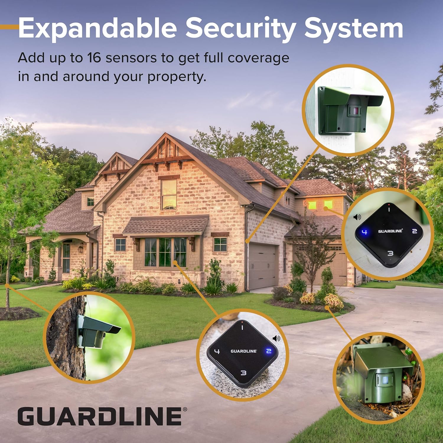 Guardline Wireless Driveway Alarm – 4 Motion Detector Alarm Sensors & 1 Receiver, 1/4 Mile Range, Weatherproof Outdoor Security Alert System for Home & Property - Image 12